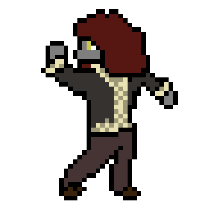 Animated avatar of Sheepish Gadget doing a dance like that of the cats from Deltarune Chapter 4's secret boss fight against Mike